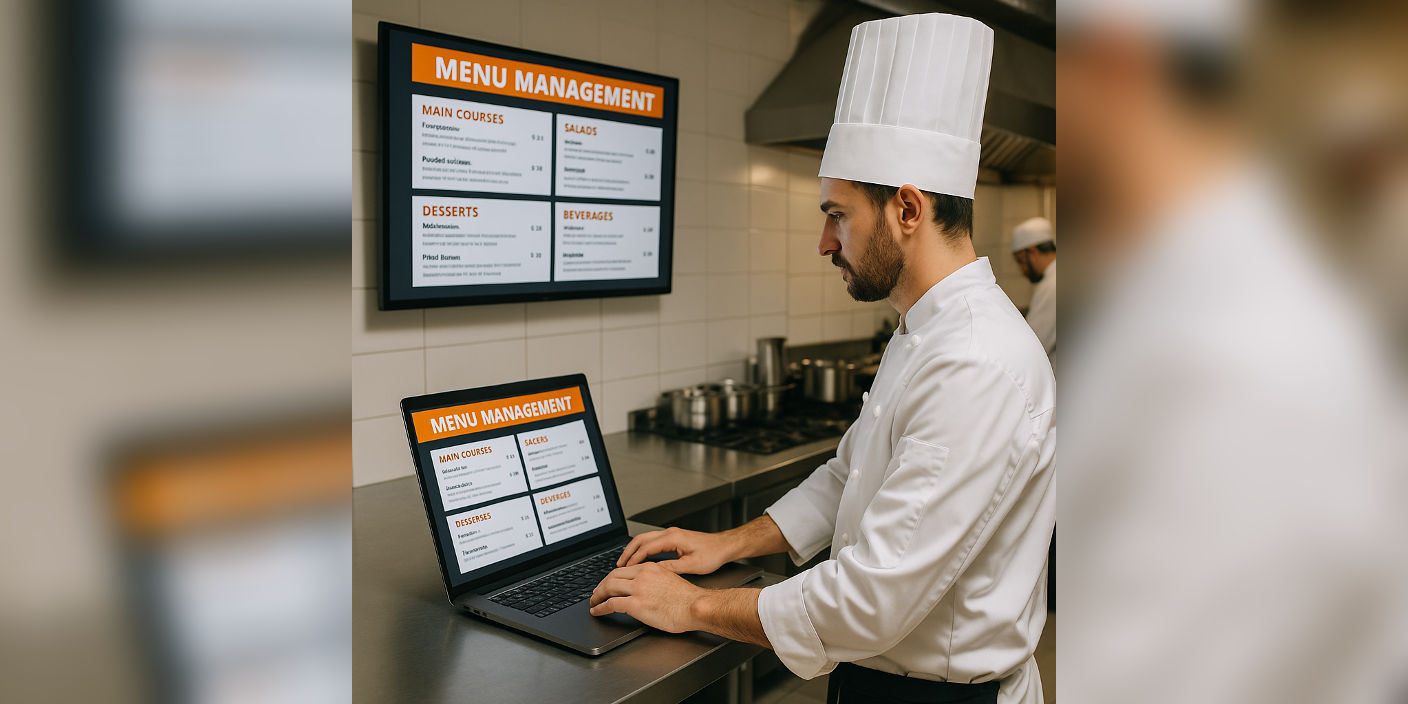 menu management for restaurant